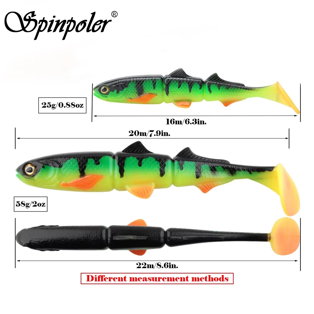 Spinpoler T Tail PVC Soft Lure Fishing Bait 16cm 22cm Sea Plastic ABS Pencil Lure - view 3