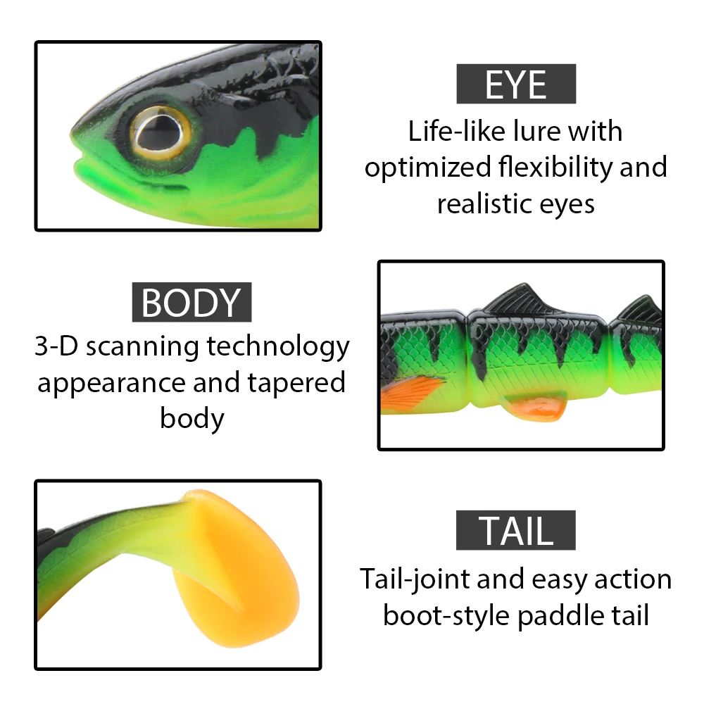 Spinpoler T Tail PVC Soft Lure Fishing Bait 16cm 22cm Sea Plastic ABS Pencil Lure - view 4