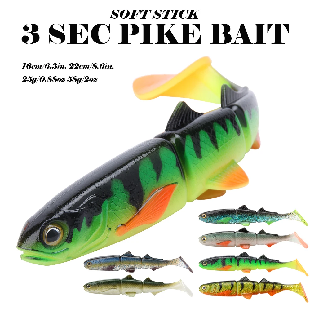 Spinpoler T Tail PVC Soft Lure Fishing Bait 16cm 22cm Sea Plastic ABS Pencil Lure - view 8