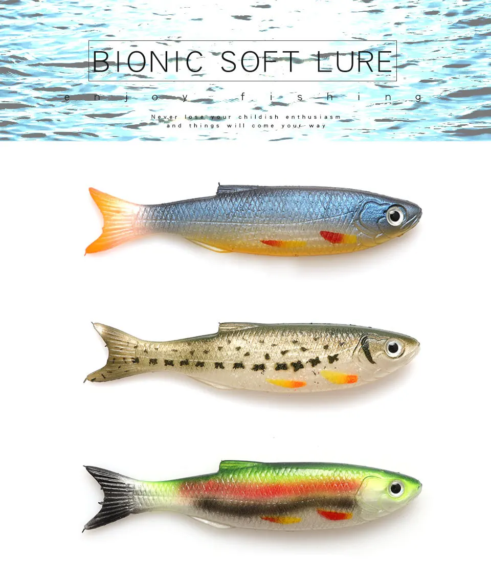 Cheery 9 cm 7g 3D Tuna Trolling Plastic Silicone Bream Bass Trout Soft Lure ABS Pencil Lure - view 9