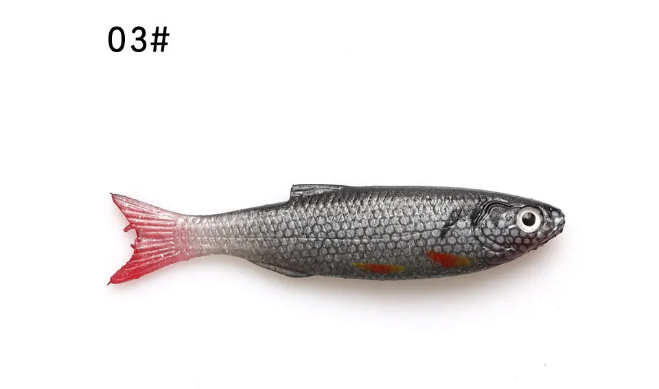 Cheery 9 cm 7g 3D Tuna Trolling Plastic Silicone Bream Bass Trout Soft Lure ABS Pencil Lure - view 14