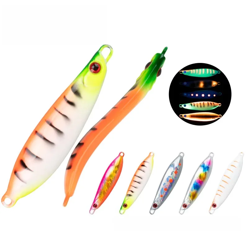 Sea Fishing Metal Jig S Bass Cod Glow in the Dark Boat