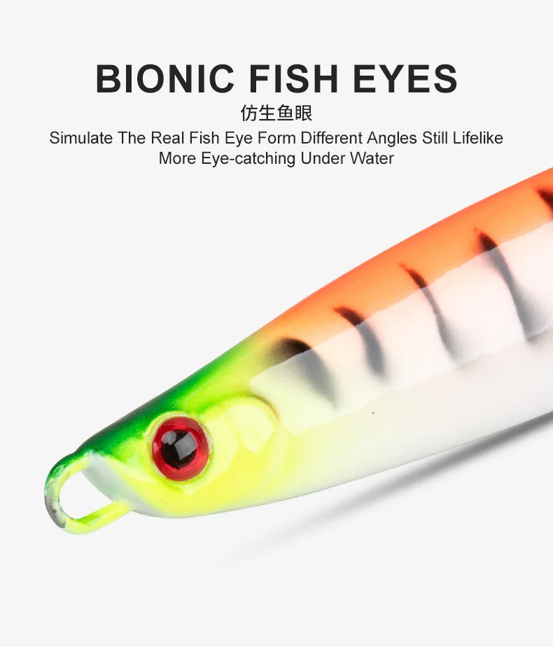 Sea Fishing Metal Jig S Bass Cod Glow in the Dark Boat ABS Pencil Lure - view 13