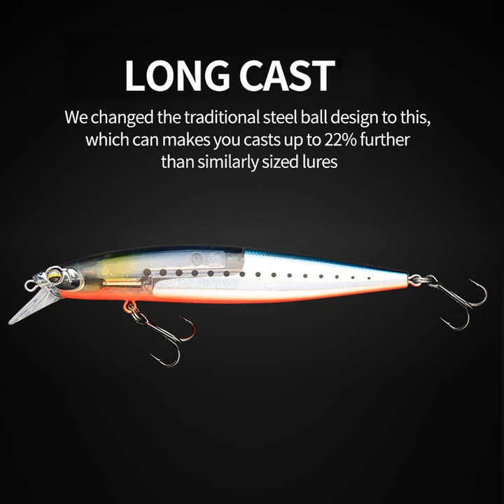 130mm 18 5g New Scales Flashing 130 mm 18.5g min Plastic Fure Bass Soft Lure ABS Pencil Lure - view 7