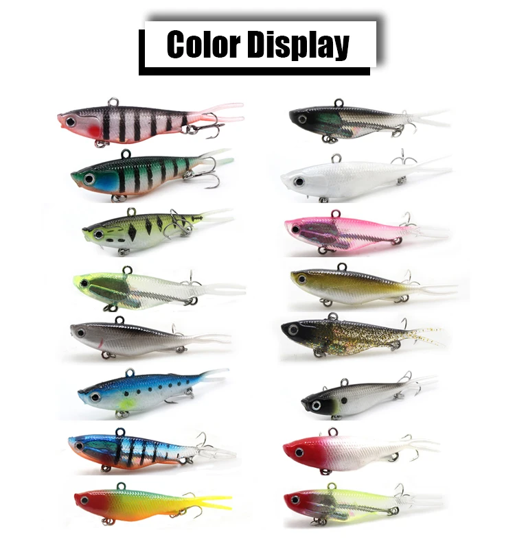 16 95 mm 0.74 Vibe Lure Soft Plastic Fishing Bait TPR ABS Pencil Lure - view 5