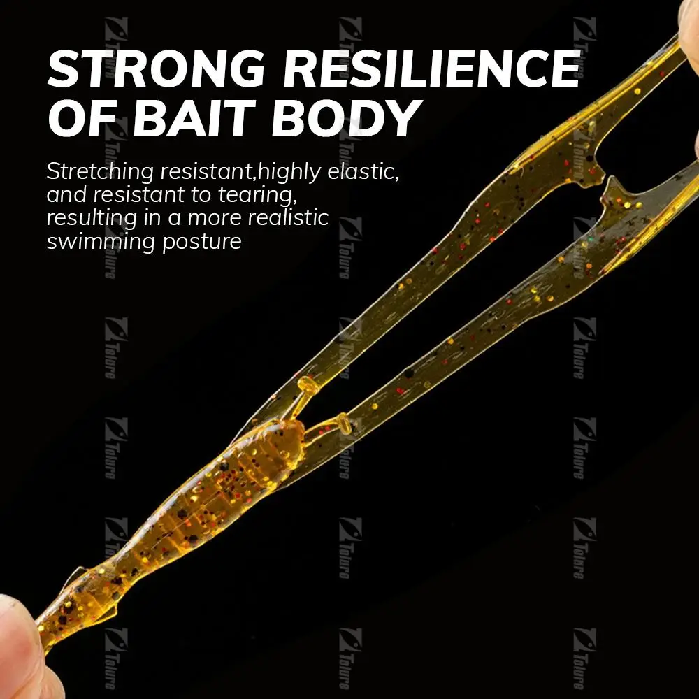 1 / TPR Soft Fishing Bait Shrimp Plastic 4 cm /0.45 g Saltwater ABS Pencil Lure - view 7