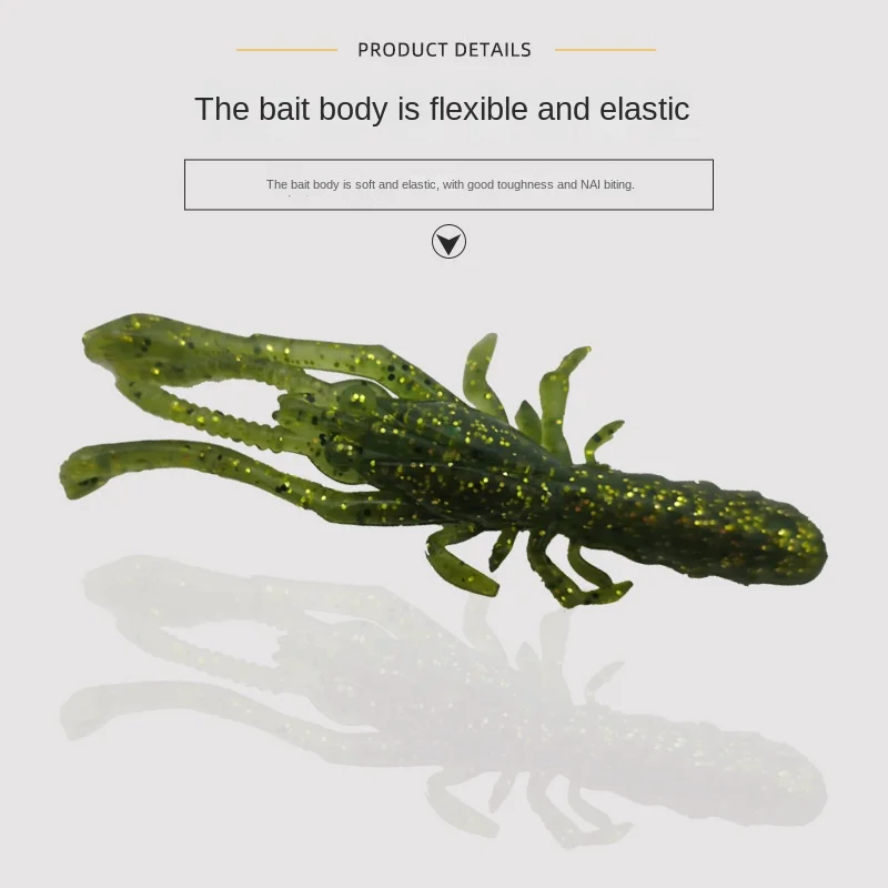 Shrimp Fishing Bait Freshwater Saltwater Soft Lure Stainless Steel ABS Pencil Lure - view 9
