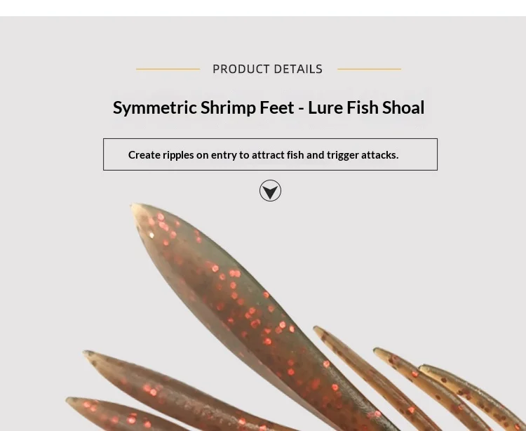 Stainless Steel 7 g /4 g Shrimp Soft Plastic Lure Sea Fishing 6 （ - Pencil Lure by Cheery