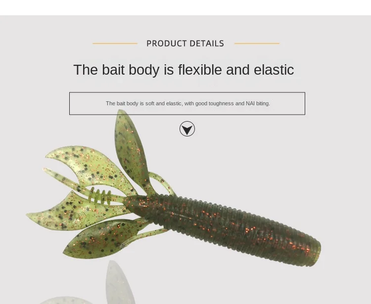 Artificial Freshwater Shrimp Soft Lure, Sea Fishing Saltwater ABS Pencil Lure - view 19