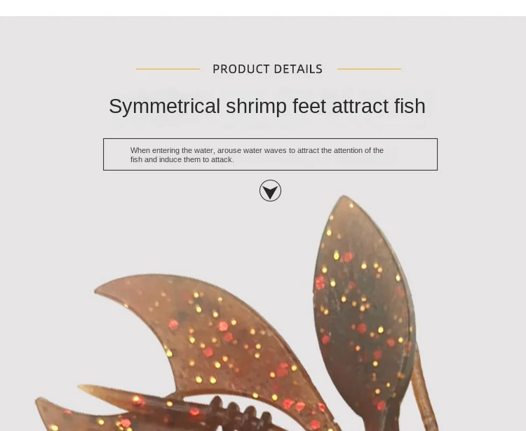 Artificial Freshwater Shrimp Soft Lure, Sea Fishing Saltwater ABS Pencil Lure - detail 3