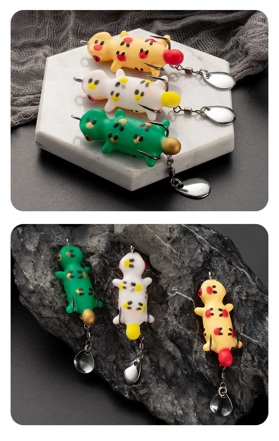 Cheery New 4.5cm 5.2g Frog Soft Lure Fishing Bait ABS Pencil Lure - view 8