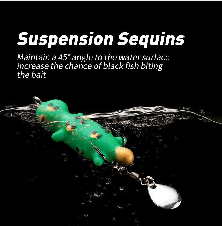 Cheery New 4.5cm 5.2g Frog Soft Lure Fishing Bait ABS Pencil Lure - view 11