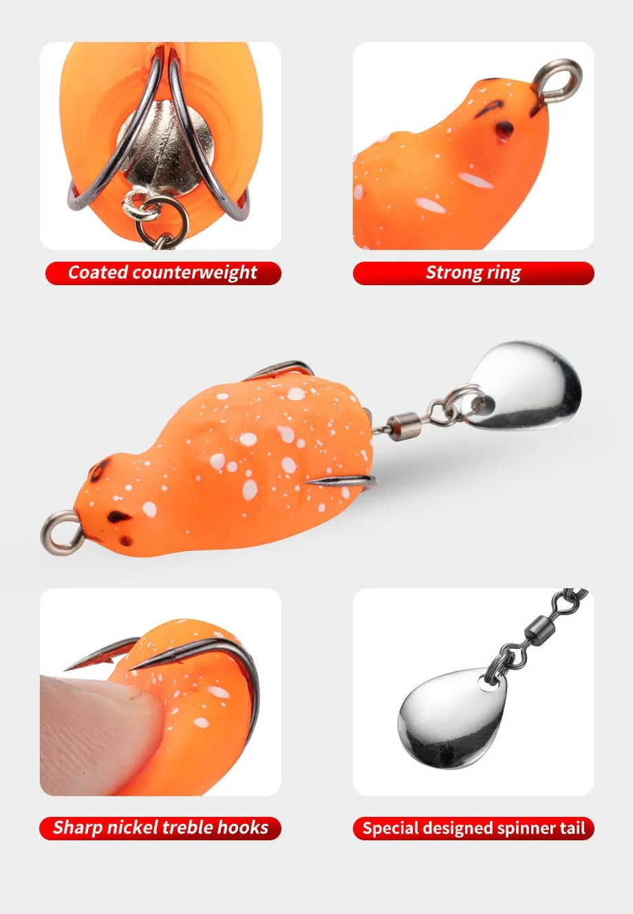 Cheery Wholesale Frog 3 cm 4.7 g Soft Lure Fishing Bait ABS Pencil Lure - view 11