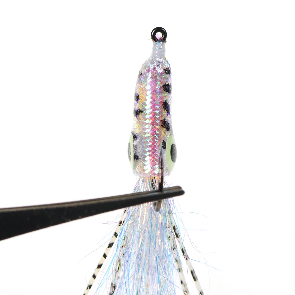 3D Glow in the Dark Squid Rubber Metal Trout Bass Fishing Bait ABS Pencil Lure - view 4