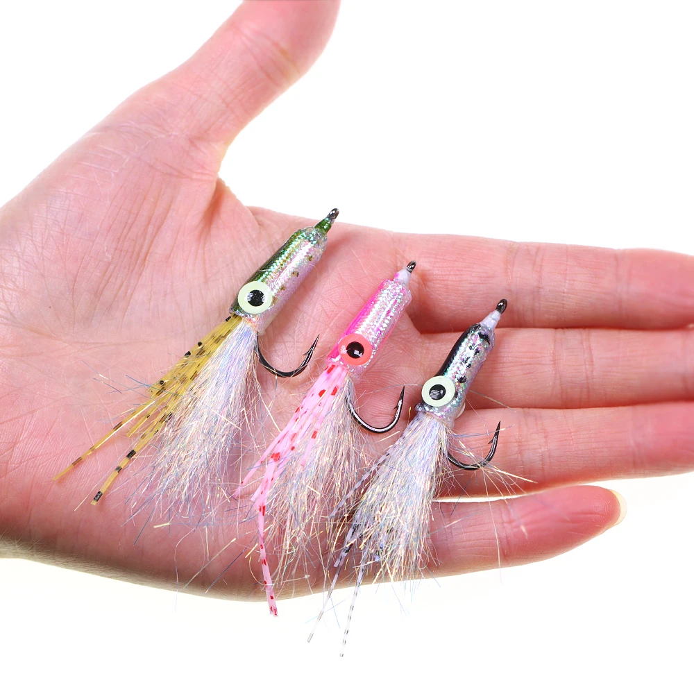 3D Glow in the Dark Squid Rubber Metal Trout Bass Fishing Bait ABS Pencil Lure - view 11
