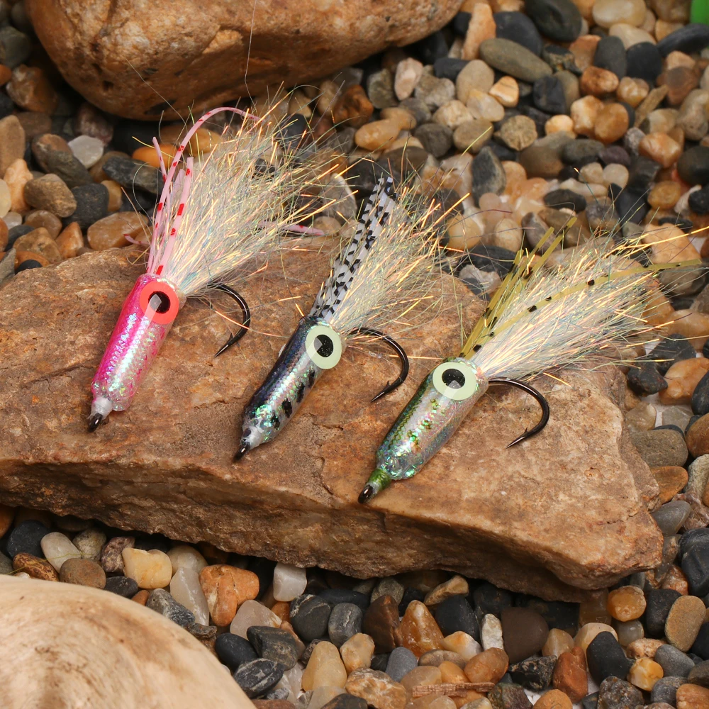 3D Glow in the Dark Squid Rubber Metal Trout Bass Fishing Bait ABS Pencil Lure - view 14