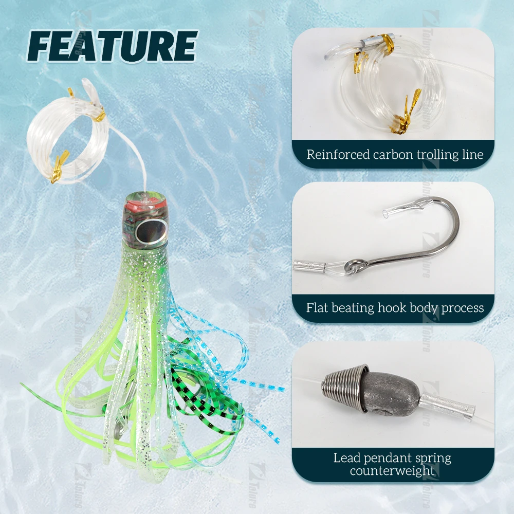 g Trolling 6/0 7/0 9/0 Octopus Lead Soft Lure ABS Pencil Lure - view 1