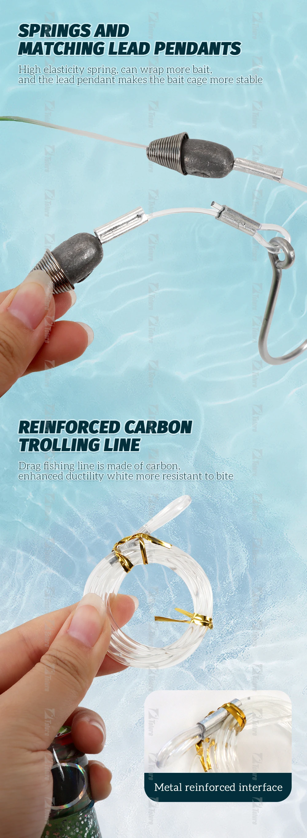 g Trolling 6/0 7/0 9/0 Octopus Lead Soft Lure ABS Pencil Lure - view 8
