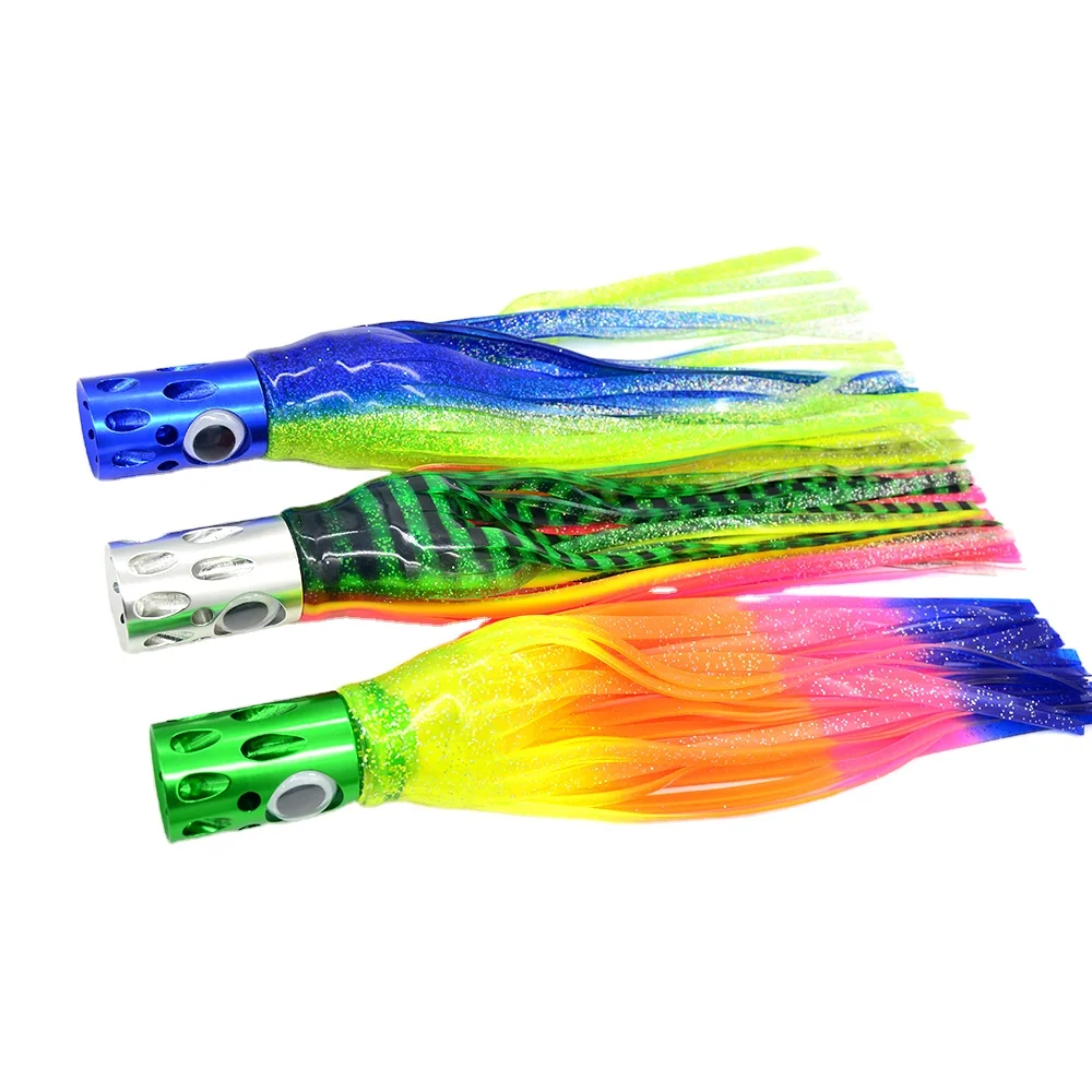 16 Trolling Metal Octopus Silicone Squid Soft Lure