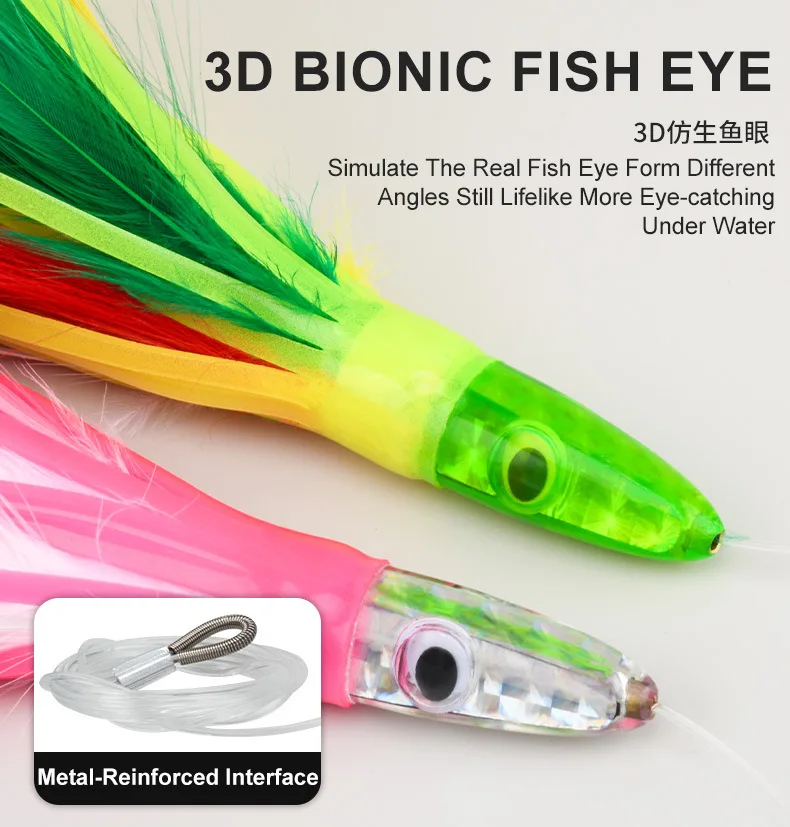 Big Game 46g 6 5inch NEW 46g/6.5 Trolling Tuna Soft Lure ABS Pencil Lure - view 7