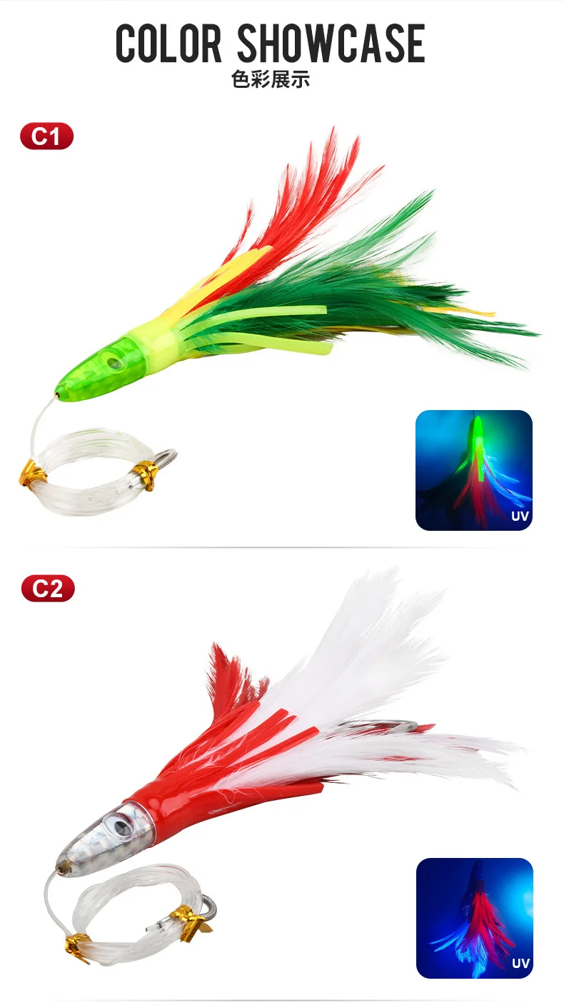 Big Game 46g 6 5inch NEW 46g/6.5 Trolling Tuna Soft Lure ABS Pencil Lure - view 11