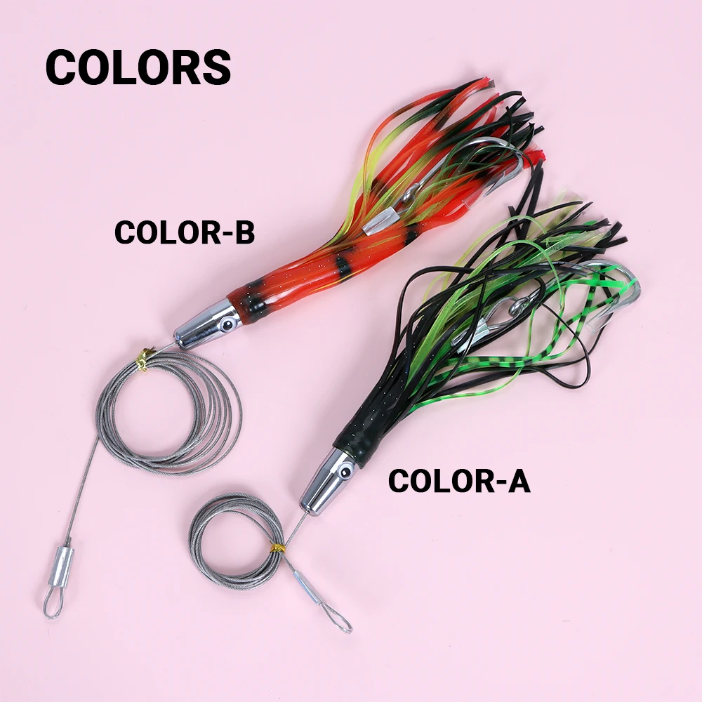 Saltwater Octopus Trolling Fishing Lure 60g ABS Pencil Lure - view 9