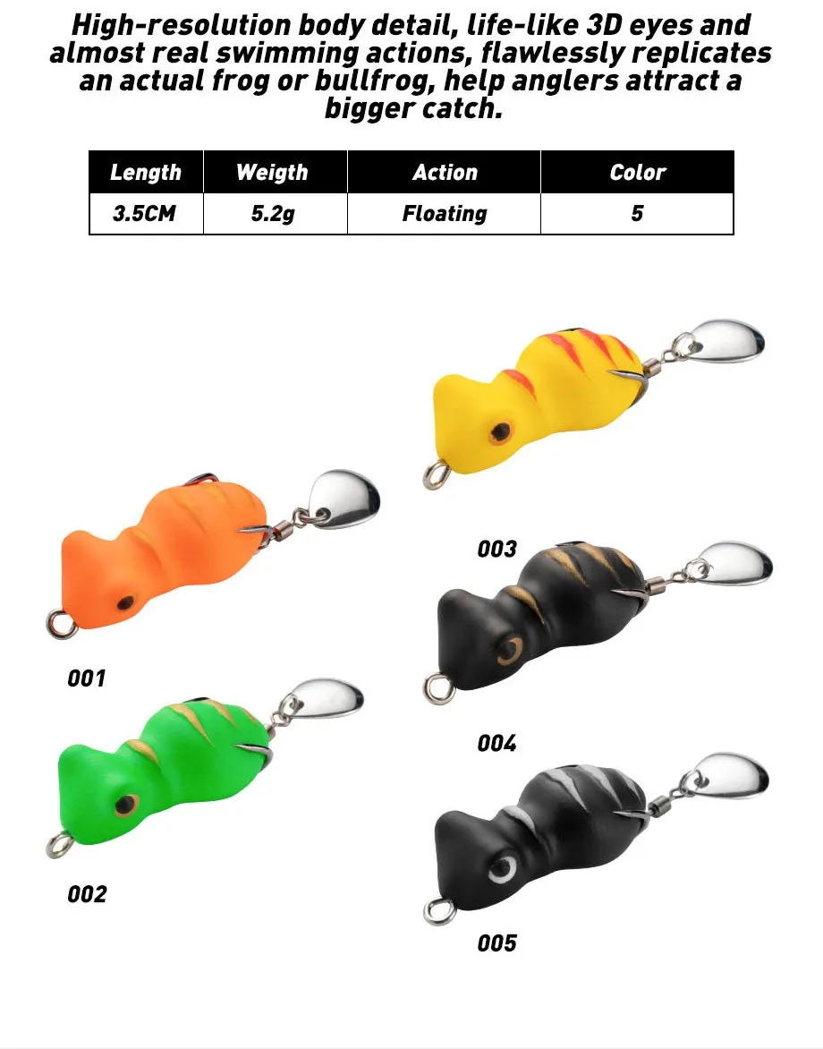 Cheery 3.5 cm 5.2 g Frog Fishing Bait Lure Soft ABS Pencil Lure - view 11