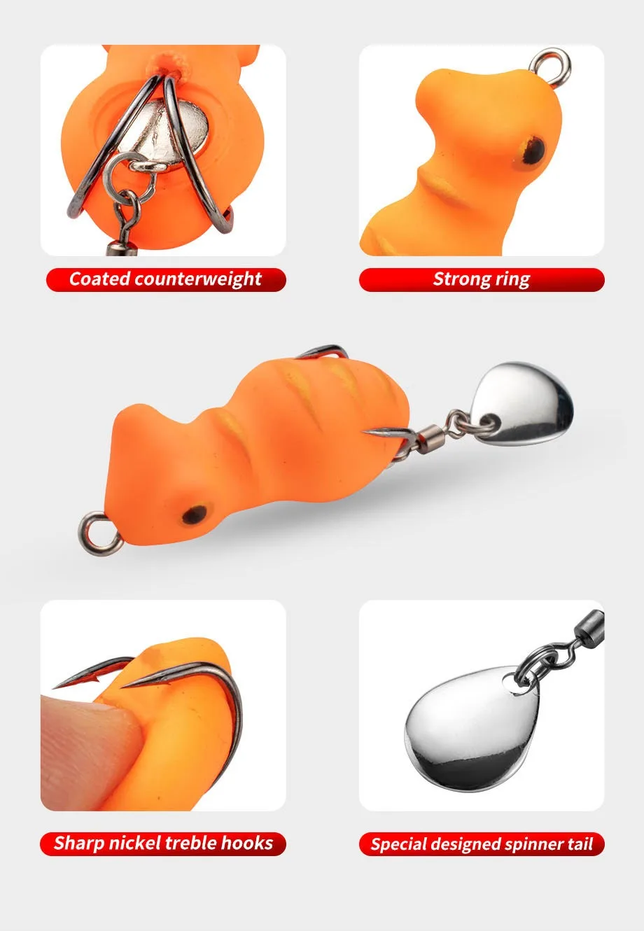 Cheery 3.5 cm 5.2 g Frog Fishing Bait Lure Soft ABS Pencil Lure - view 14