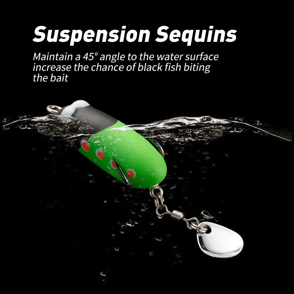 Cheery WEI Frog Lure 4cm 5g Fishing Bait Soft ABS Pencil Lure - view 3