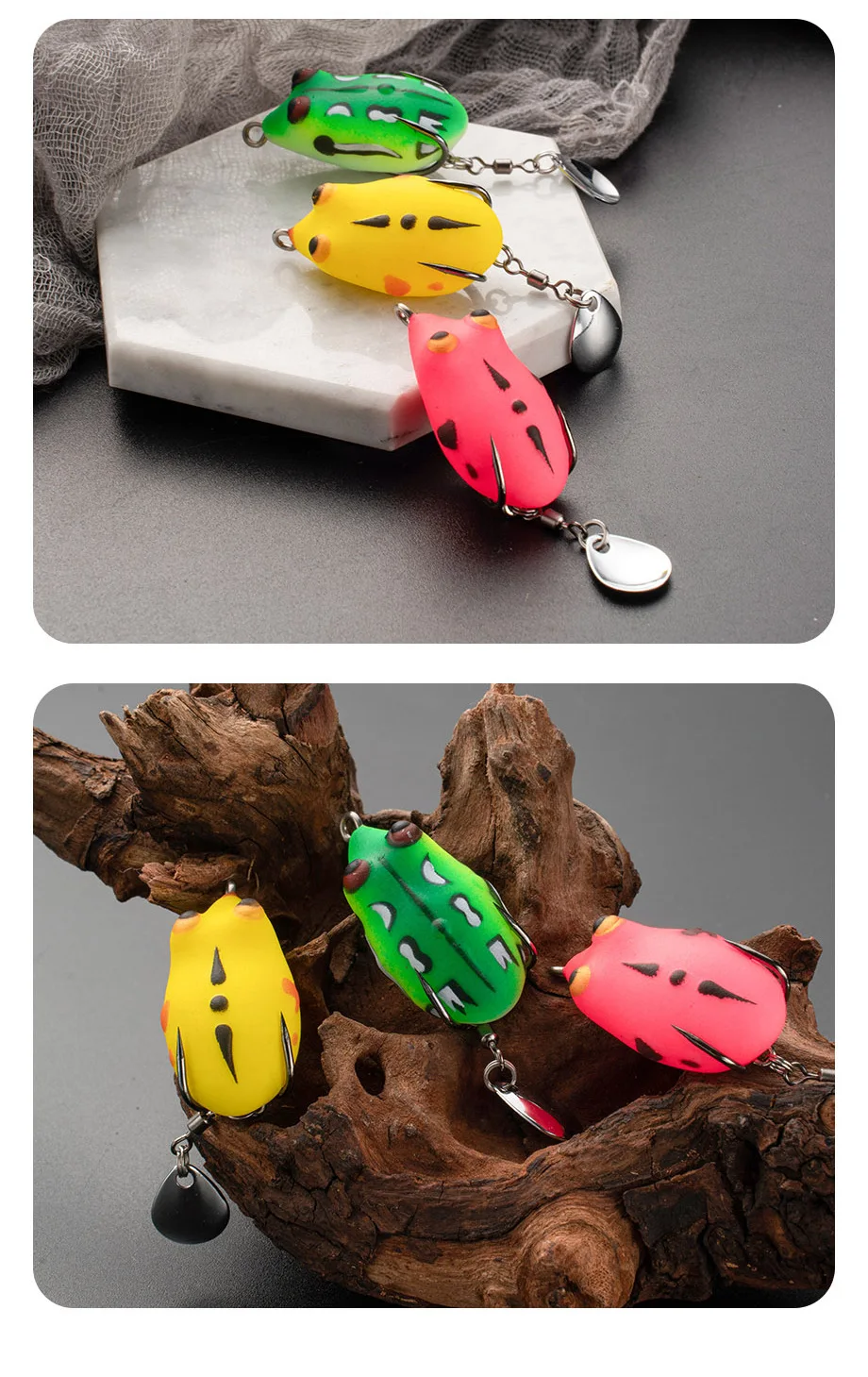Cheery Frog Fishing Bait 35 mm 5.8 g 5 Spoon Lure ABS Pencil Lure - view 9
