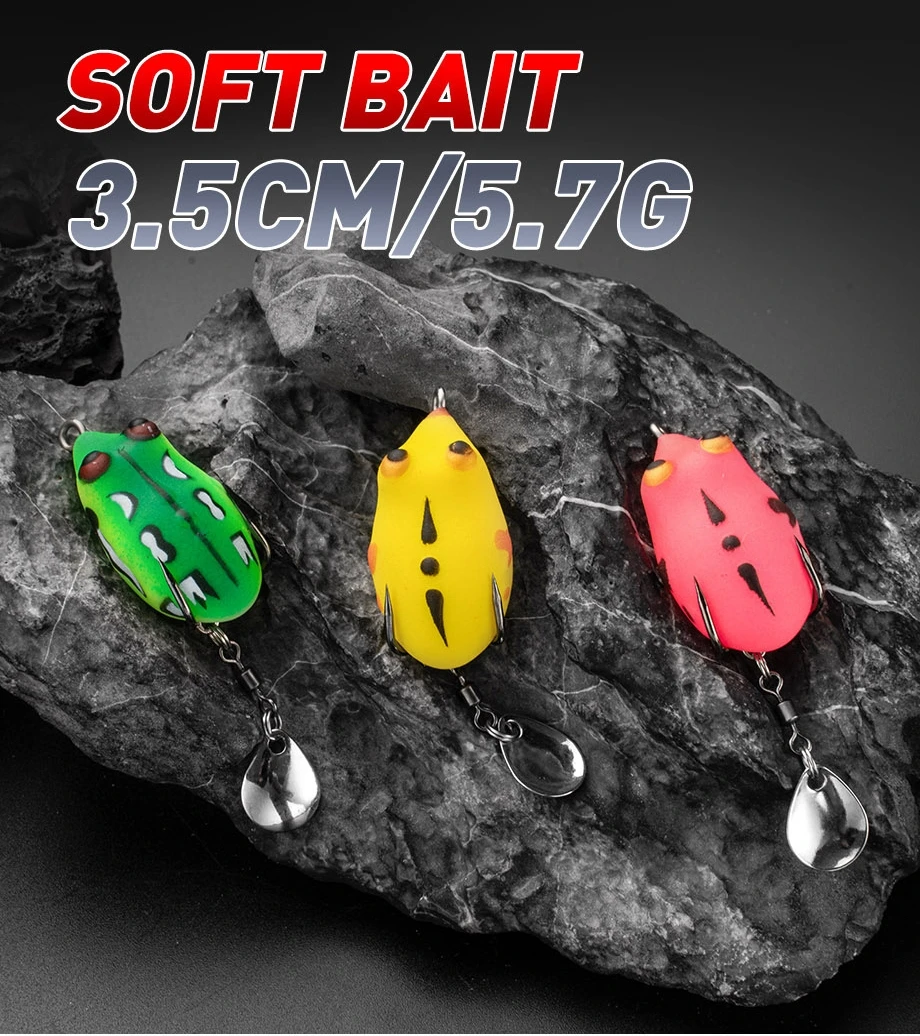Cheery Frog Fishing Bait 35 mm 5.8 g 5 Spoon Lure ABS Pencil Lure - view 14