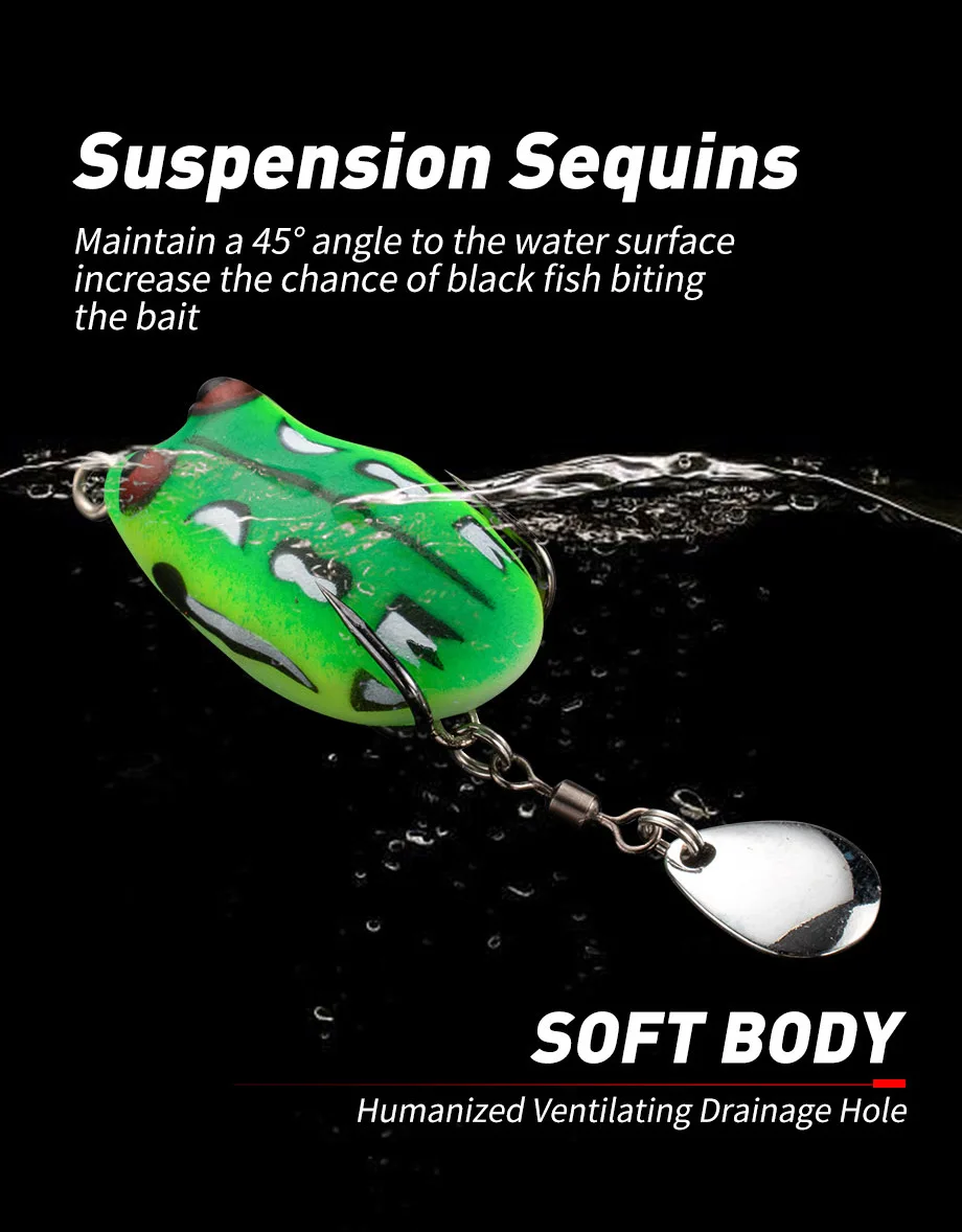 Cheery Frog Fishing Bait 35 mm 5.8 g 5 Spoon Lure ABS Pencil Lure - view 15