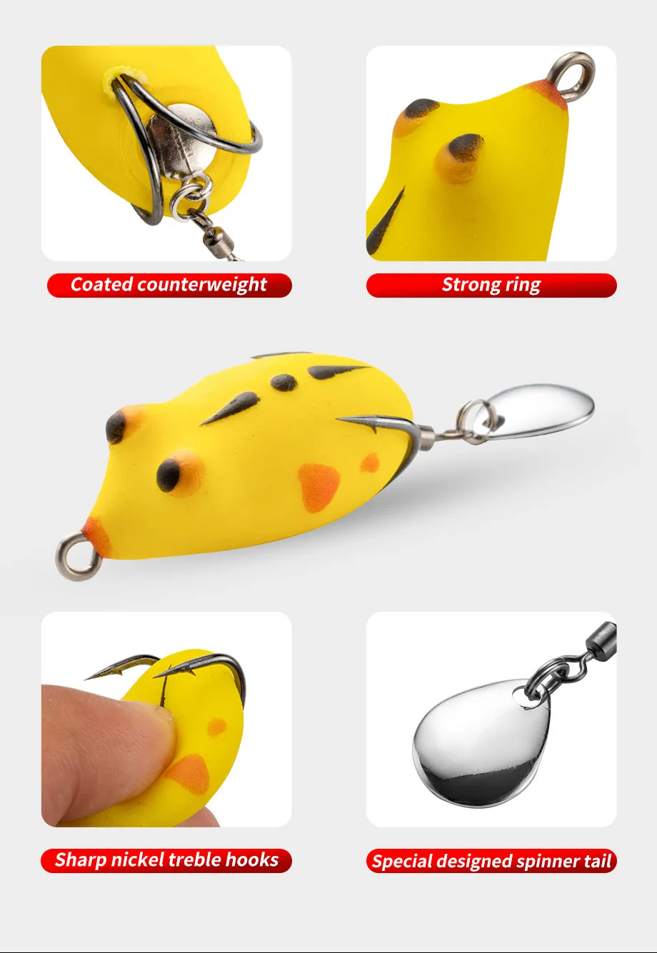 Cheery Frog Fishing Bait 35 mm 5.8 g 5 Spoon Lure ABS Pencil Lure - view 17