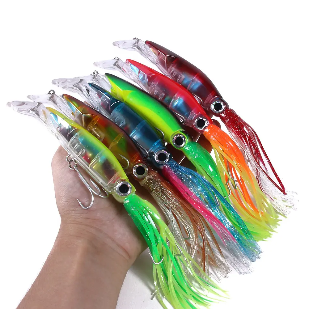 14 cm -40 g Fishing Bait Plastic Octopus Trolling