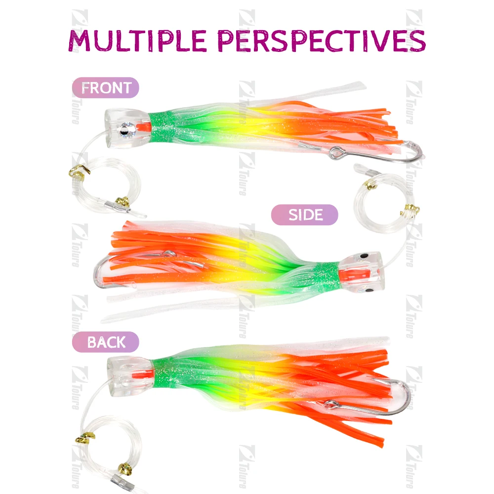 9Inch Resin Head for Ocean with 9, Carbon Steel, Marlin Tuna Soft Lure ABS Pencil Lure - view 5
