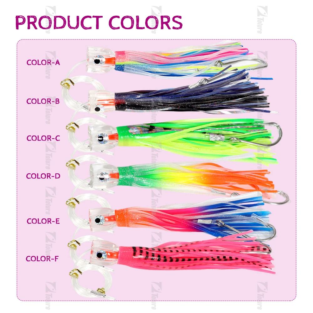 9Inch Resin Head for Ocean with 9, Carbon Steel, Marlin Tuna Soft Lure ABS Pencil Lure - view 8