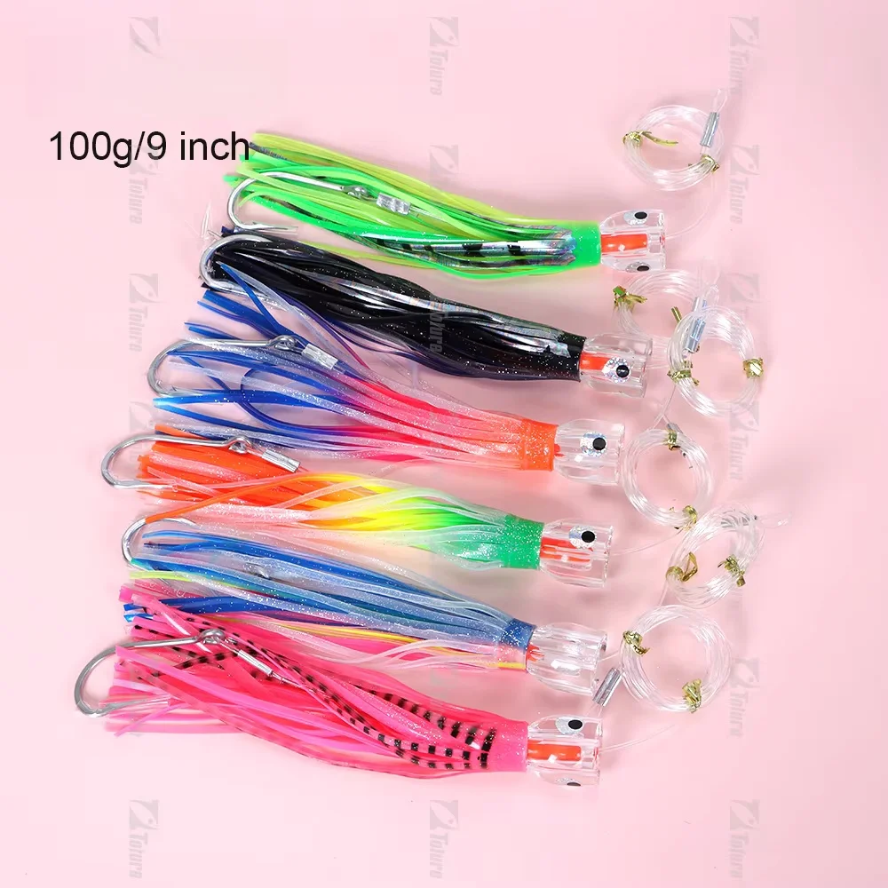 9Inch Resin Head for Ocean with 9, Carbon Steel, Marlin Tuna Soft Lure ABS Pencil Lure - view 9