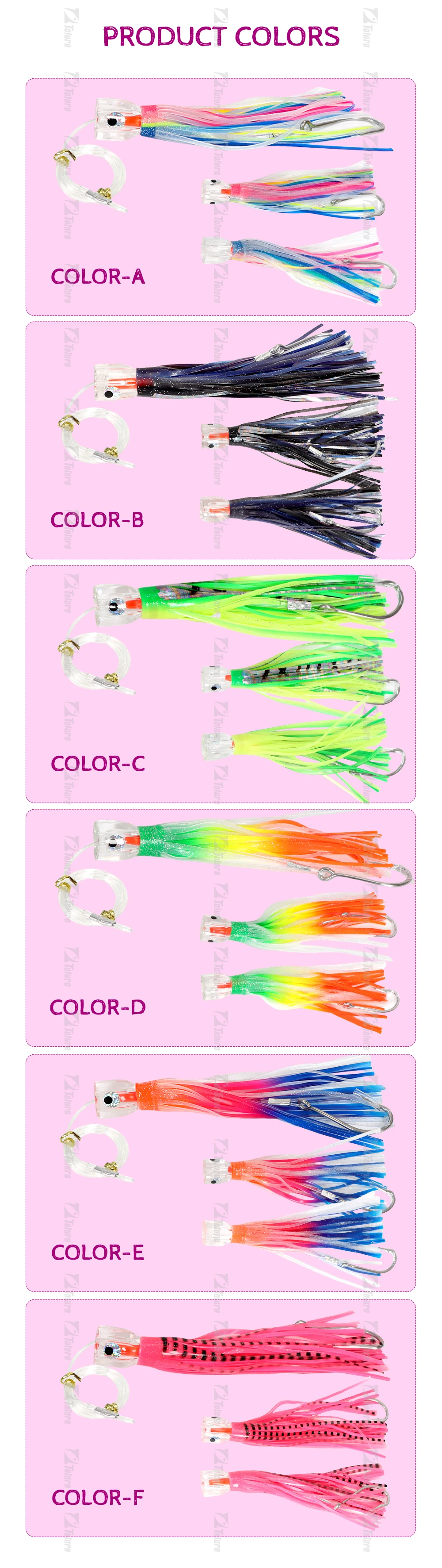 9Inch Resin Head for Ocean with 9, Carbon Steel, Marlin Tuna Soft Lure ABS Pencil Lure - view 14