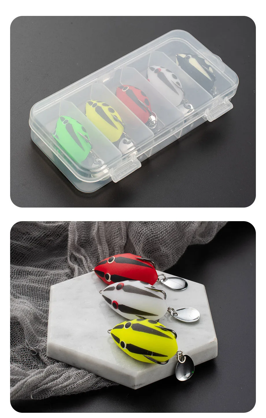 Frog Fishing Bait 40 mm 5.5 g Spoon ABS Pencil Lure - view 12