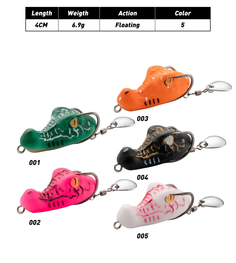 CHEERY 4cm 6.5g 5 Frog Lure Fishing Bait ABS Pencil Lure - view 9