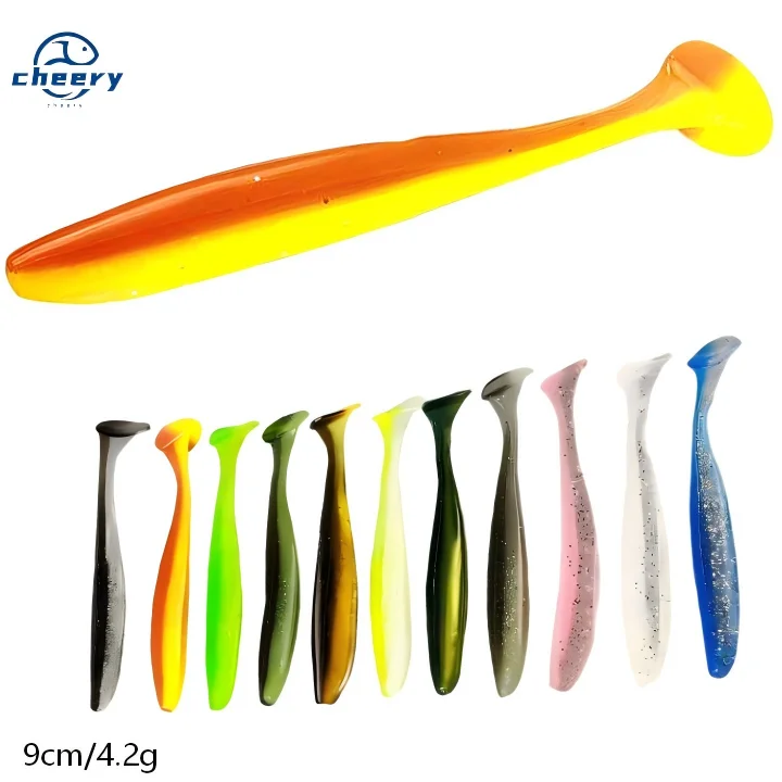 Cheery 4.2 g 10 Plastic Fishing Bait T Soft Lure