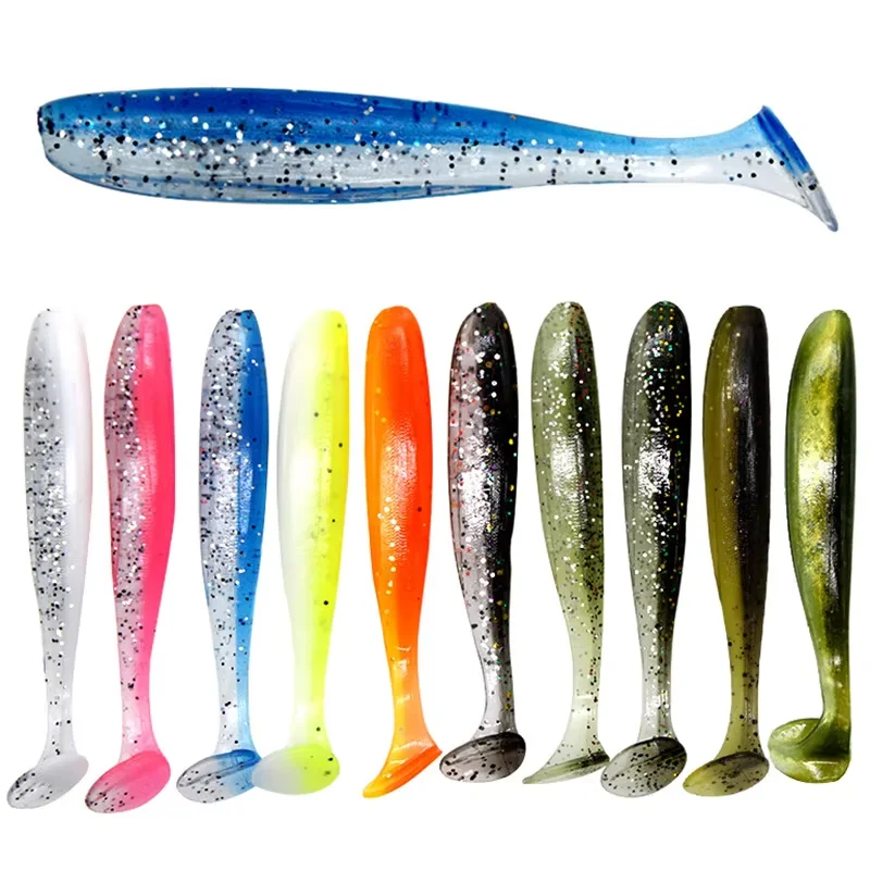 100 Soft Swimbait 6 cm 7 cm Paddle Tail Fishing Bait Lure ABS Pencil Lure - view 3