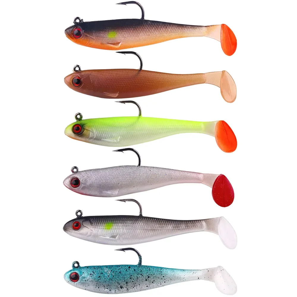 Soft Lure 6g 12g Rubber Pesca Bass Paddle Tail ABS Pencil Lure - view 1