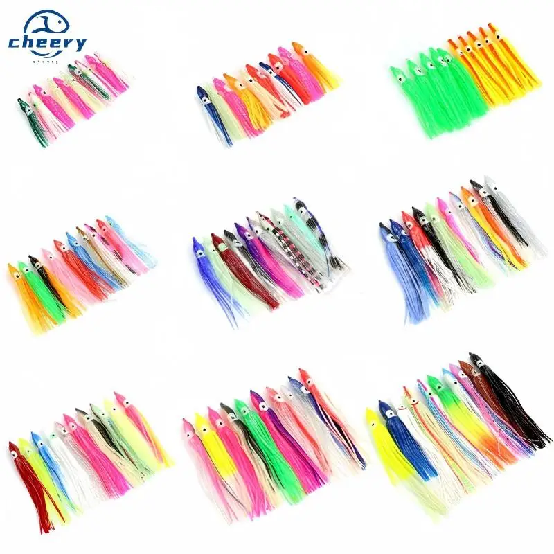 CHEERY NEW 4cm 24cm Luminous Fishing 4cm-24cm Squid Octopus Soft Lure