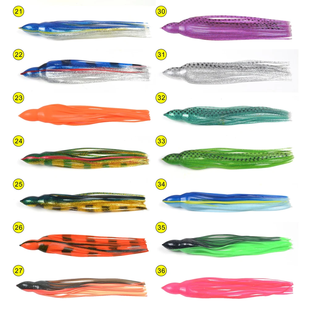 Cheery UV Plastic Sea Fishing Trolling Squid Octopus Bait Rubber ABS Pencil Lure - view 14