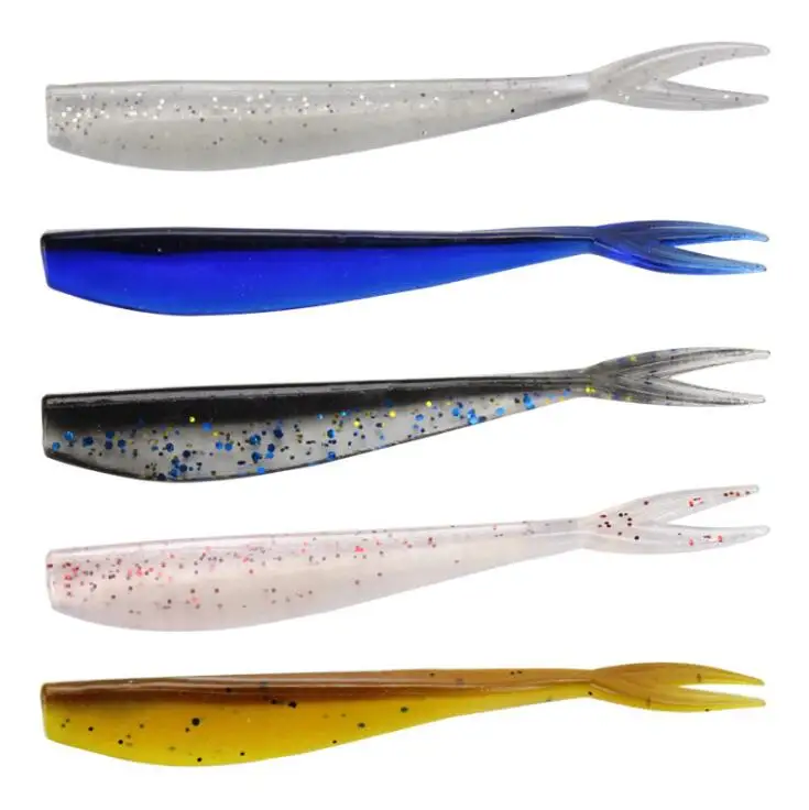 7 cm 1.2 g Soft Lure Worm Plastic vibe