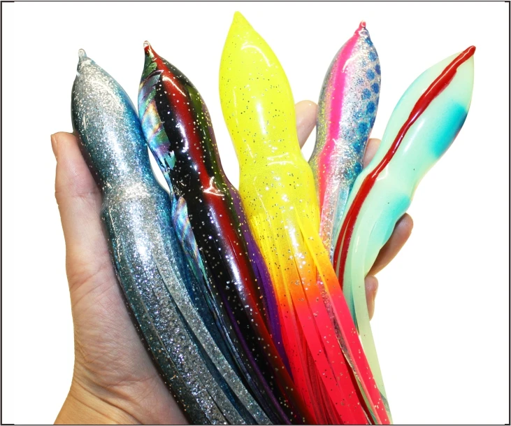 Saltwater Trolling Soft Plastic Lure Fishing Bait Silicone for ABS Pencil Lure - view 4