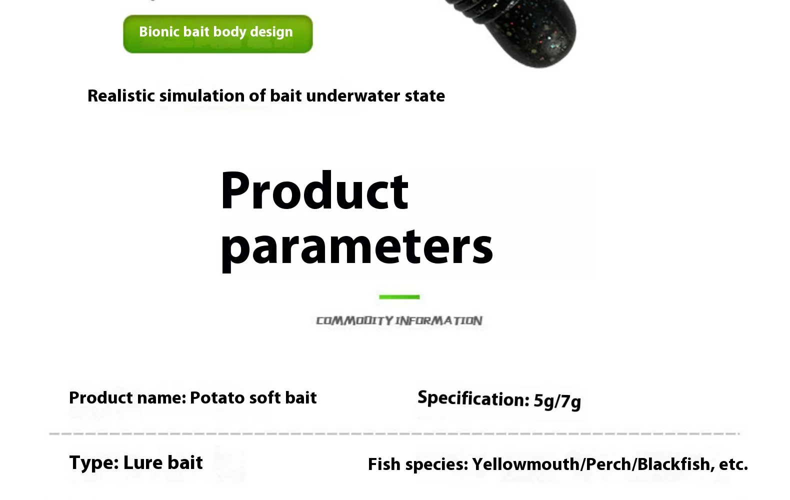 Wholesale Anti Hook Soft Body Honeycomb Soft Lure ABS Pencil Lure - view 13