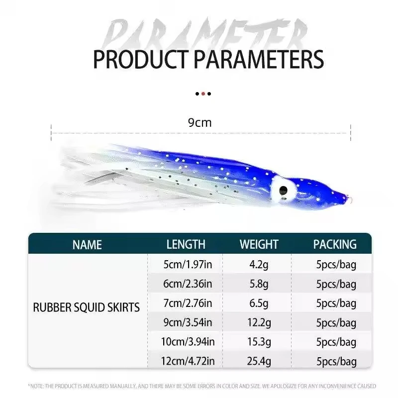 5Cm Squid Skirts Soft Lure Pesca ABS Pencil Lure - view 1
