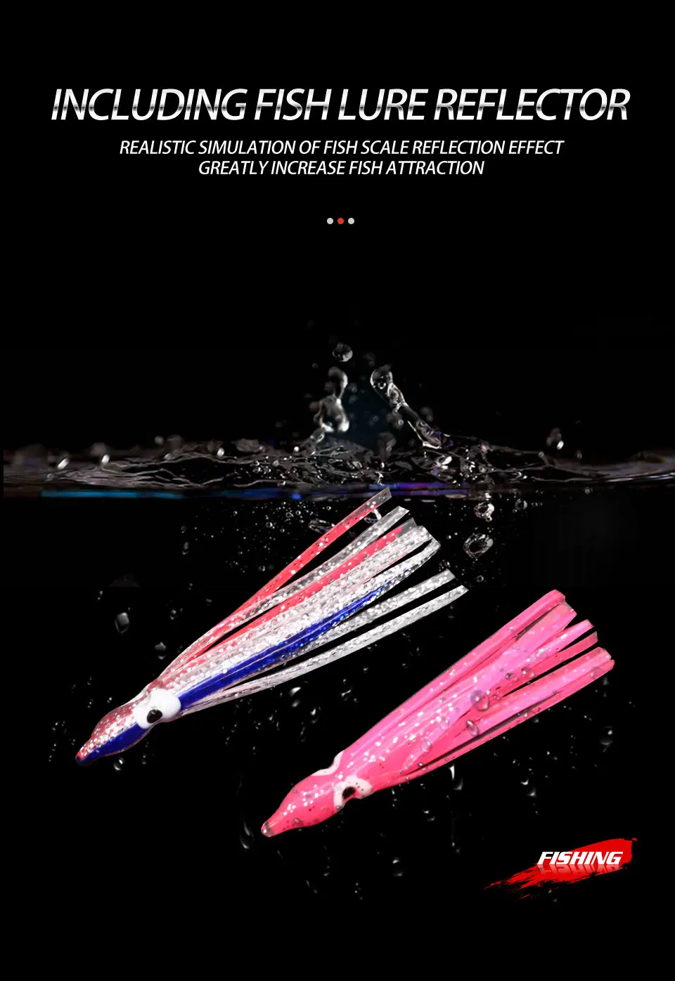 CHEERY 5-30 cm Rubber Squid Octopus Soft Swimbait Tuna Fishing ABS Pencil Lure - view 10